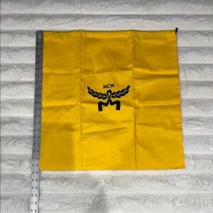 MCM Vibrant Yellow Logo Bag